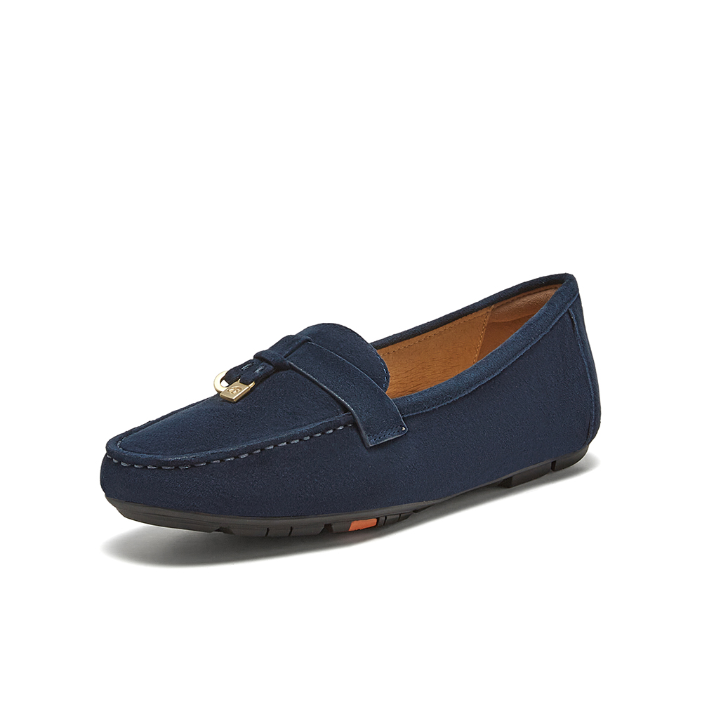 Bata乐福鞋女2025春商场新款英伦羊皮通勤百搭软底一脚蹬UFP11AA5