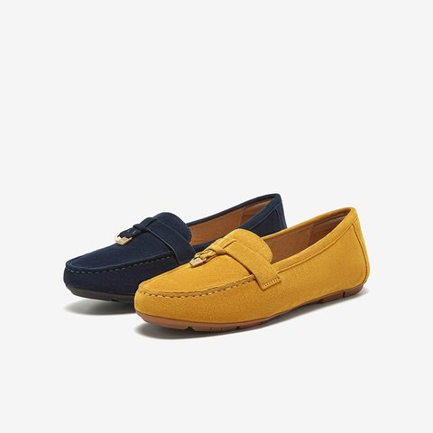 Bata乐福鞋女2025春商场新款英伦羊皮通勤百搭软底一脚蹬UFP11AA5