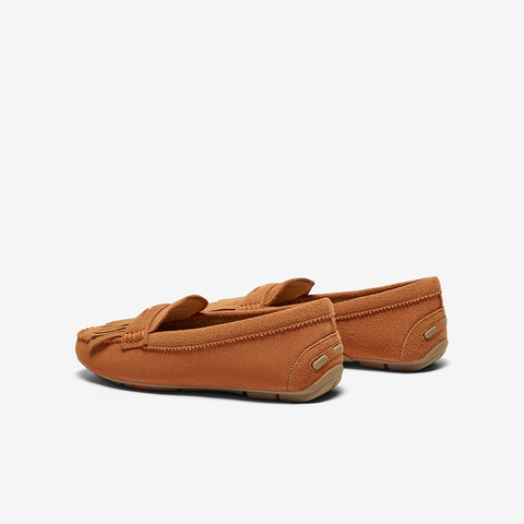 Bata乐福鞋女2025春商场新款英伦风牛剖皮通勤软底单AE266AA5