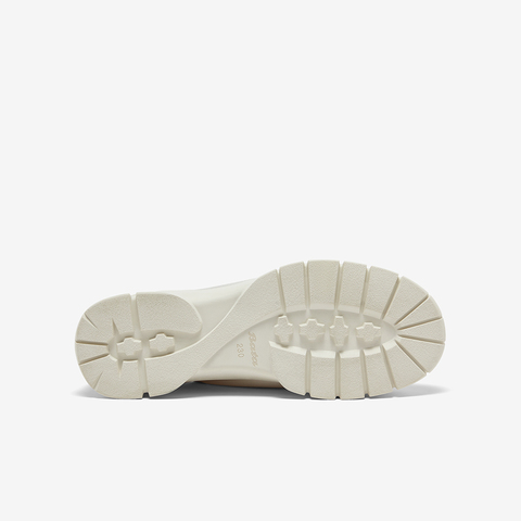 Bata休闲鞋女2025春商场新款百搭牛剖皮厚底鱼骨运动单鞋TH022AM5