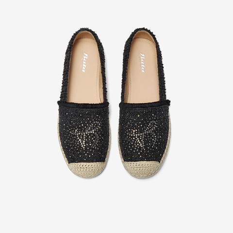 Bata渔夫鞋女2025春季新款通勤舒适百搭一脚蹬单鞋9571DAA5