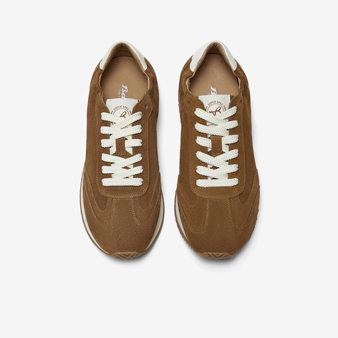 Bata阿甘鞋女2025春季新款牛皮厚底透气休闲百搭运动鞋UNP02AM5