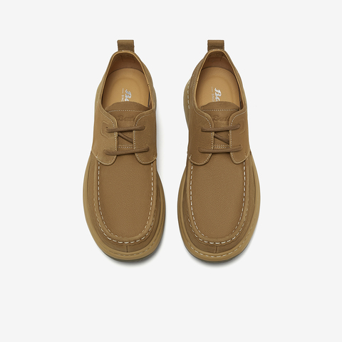 Bata商务休闲鞋男2025春季商场新款英伦风百搭牛皮工装鞋31101AM5