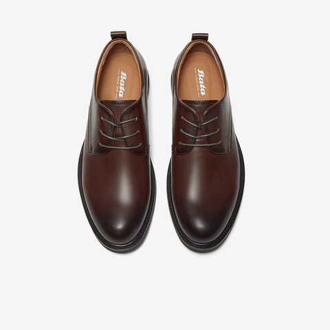 Bata正装皮鞋男2025春季商场新款牛皮英伦商务通勤德比鞋91B01AM5