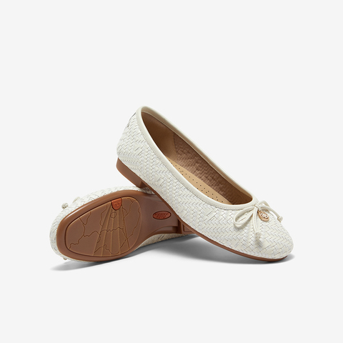 Bata浅口单鞋女2025春季商场新款优雅编织通勤软底单鞋AMV47AQ5