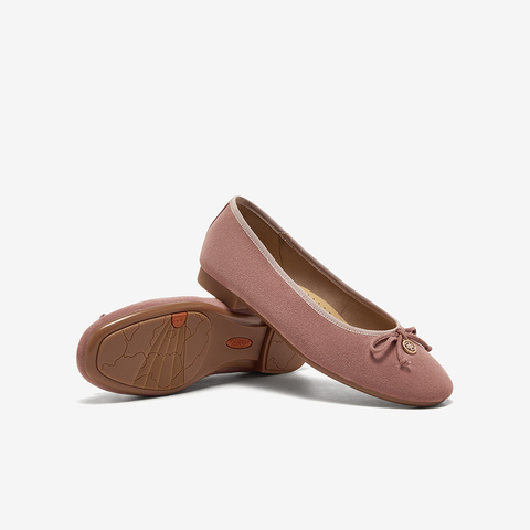 Bata浅口单鞋女2025春季新款羊皮软底百搭蝴蝶结单鞋AMV51AQ5