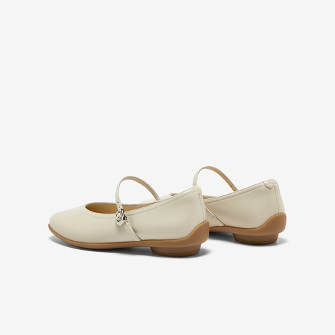 Bata浅口单鞋女2025春商场新款牛皮优雅百搭淑女玛丽珍25027AQ5