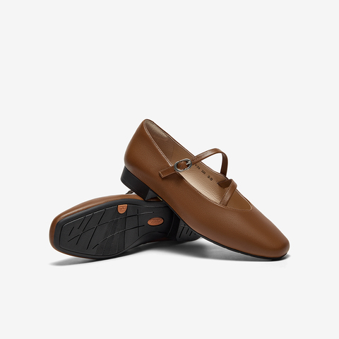 Bata浅口单鞋女2025春季商场新款通勤羊皮百搭软底玛丽珍AWV36AQ5