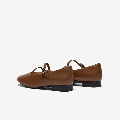 Bata浅口单鞋女2025春季商场新款通勤羊皮百搭软底玛丽珍AWV36AQ5