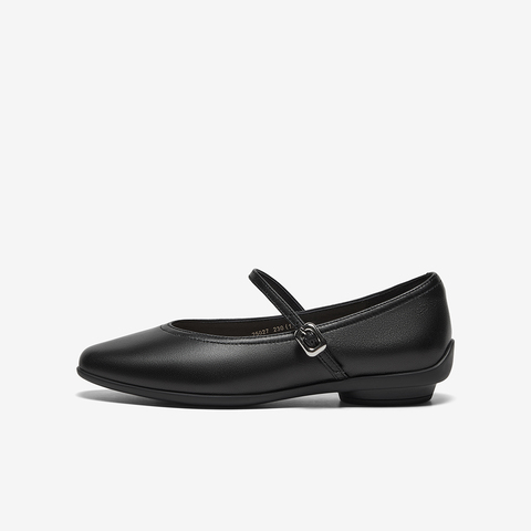 Bata浅口单鞋女2025春商场新款牛皮优雅百搭淑女玛丽珍25027AQ5