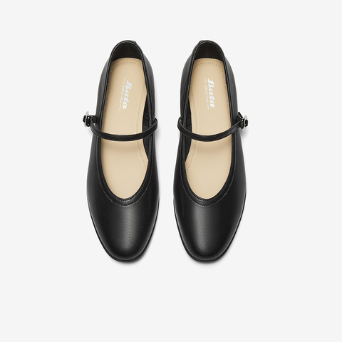 Bata浅口单鞋女2025春商场新款牛皮优雅百搭淑女玛丽珍25027AQ5