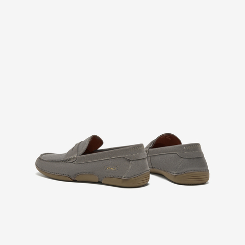 Bata乐福鞋男2025春季新款英伦牛剖皮商务通勤一脚蹬W8985AM5