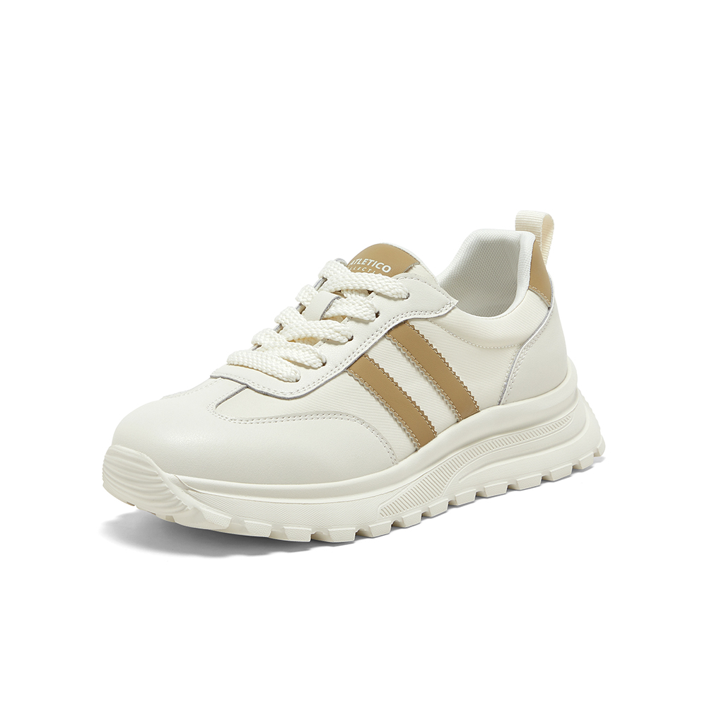 Bata小白鞋女2025夏季商场新款厚底透气休闲百搭运动鞋81638BM5