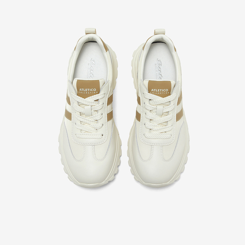 Bata小白鞋女2025夏季商场新款厚底透气休闲百搭运动鞋81638BM5