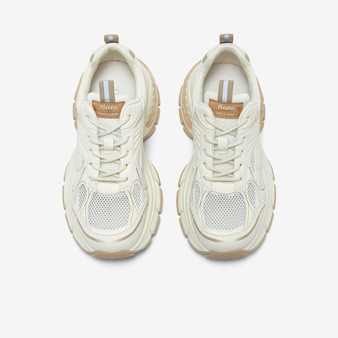 Bata老爹鞋女2025夏商场新款厚底通勤透气舒适运动休闲鞋AZA02BM5
