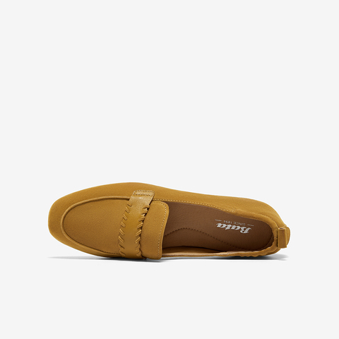 Bata乐福鞋女2025春商场新款英伦羊皮通勤粗跟软底一脚蹬AVL44AA5