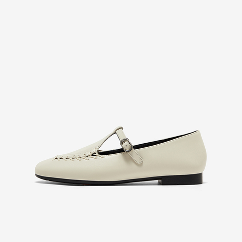 Bata乐福鞋女2025春季商场新款复古英伦风羊皮软底一脚蹬AVL48AA5