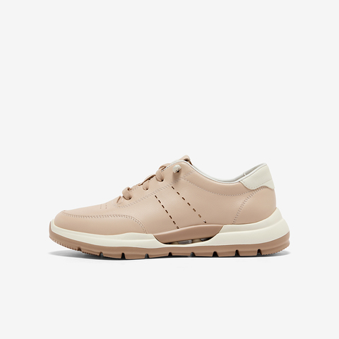 Bata休闲鞋女2025秋季商场新款厚底通勤百搭牛皮运动鞋VLHA8CM5