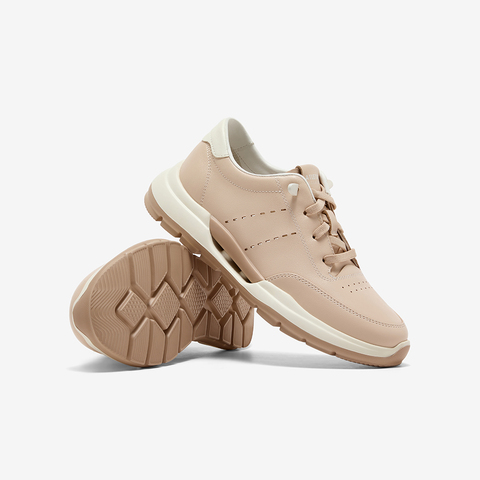 Bata休闲鞋女2025秋季商场新款厚底通勤百搭牛皮运动鞋VLHA8CM5