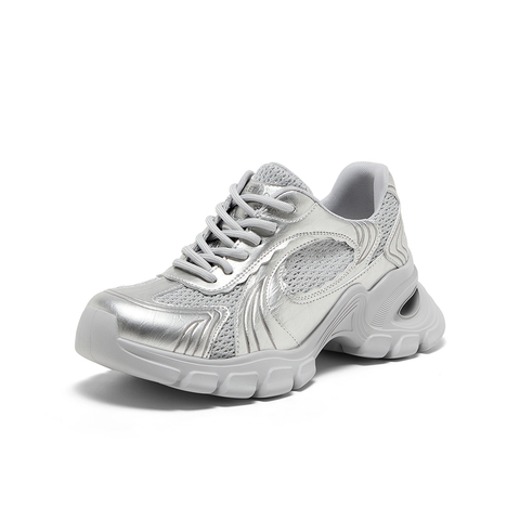 Bata高街老爹鞋女2025秋季商场新款厚底增高运动休闲单鞋11719CM5