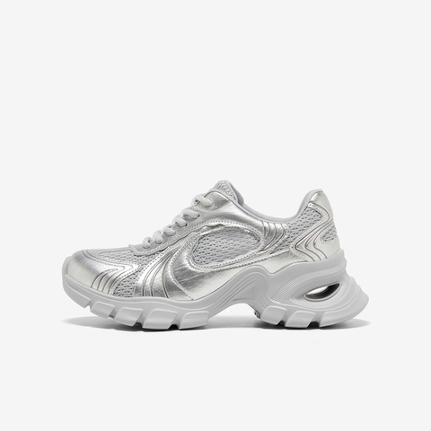 Bata高街老爹鞋女2025秋季商场新款厚底增高运动休闲单鞋11719CM5