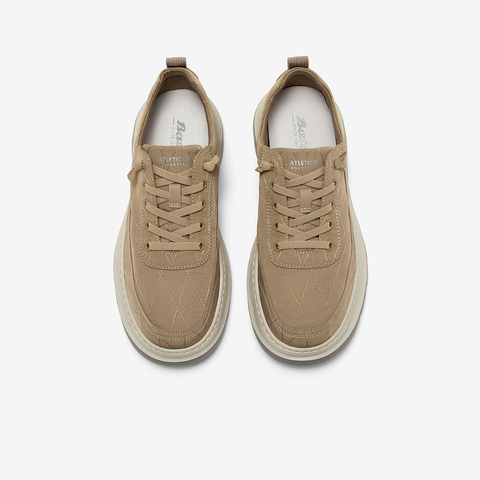 Bata休闲鞋男2025夏季商场新款厚底通勤透气百搭轻便板鞋ELH55BM5