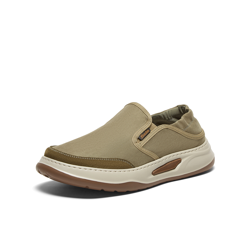 Bata乐福鞋男2025夏季新款休闲透气舒适厚底百搭一脚蹬L5770BM5