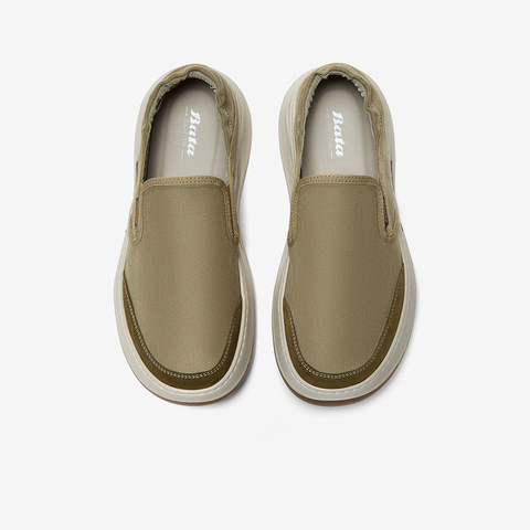 Bata乐福鞋男2025夏季新款休闲透气舒适厚底百搭一脚蹬L5770BM5