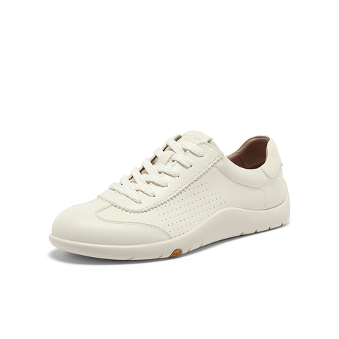 Bata休闲鞋男2025夏商场新款通勤牛剖皮软底德训运动鞋EYR30BM5