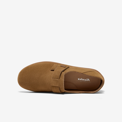 Bata勃肯女2025秋商场新款英伦牛皮通勤百搭一脚蹬单鞋ALI09CM5