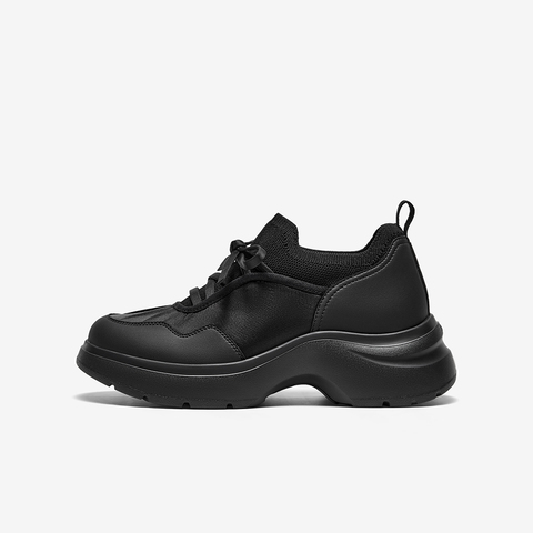 Bata休闲鞋女2025秋商场新款百搭透气优雅厚底通勤单鞋UTW04BM5