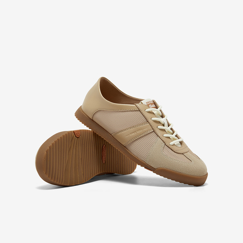 Bata休闲鞋女2025夏新款牛皮通勤百搭德训透气轻便运动鞋ACO36BM5