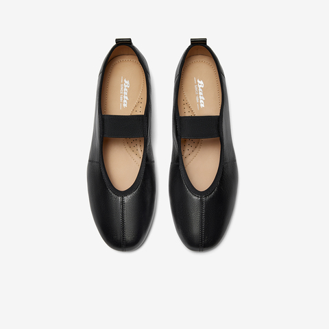 Bata时装玛丽珍2025秋季商场新款羊皮通勤软底浅口单鞋ART43CQ5