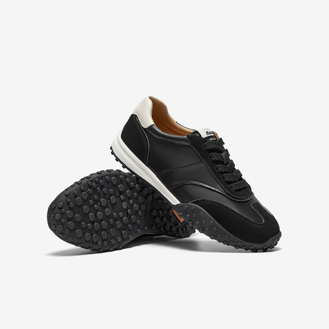 Bata德训鞋女2025秋季商场新款通勤百搭牛皮休闲运动鞋AZX02CM5