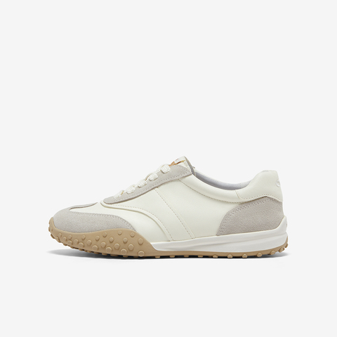 Bata德训鞋女2025秋季商场新款通勤百搭牛皮休闲运动鞋AZX02CM5