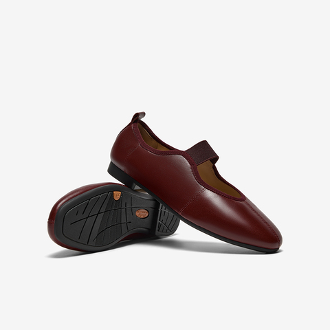 Bata时装玛丽珍2025秋季商场新款羊皮通勤软底浅口单鞋ART43CQ5