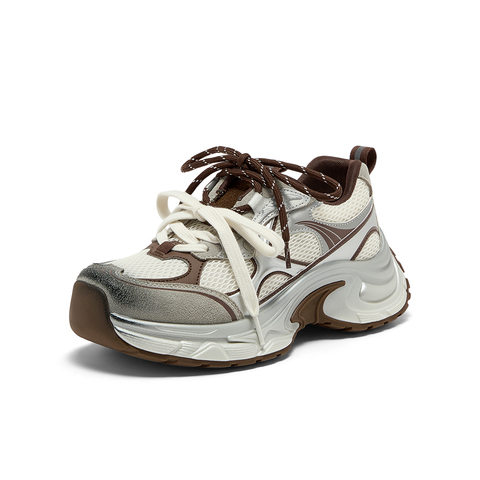 Bata老爹鞋女2025秋商场新款通勤百搭运动时尚厚底休闲鞋5825BCM5