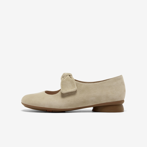 Bata玛丽珍女2025秋商场新款羊皮软底百搭浅口娃娃鞋单鞋AYB29CQ5