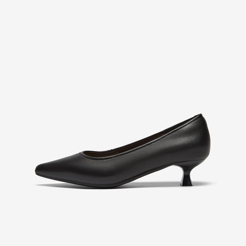 Bata浅口单鞋女2025秋季商场新款羊皮优雅软底通勤高跟鞋25799CQ5