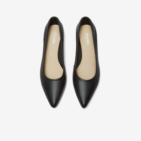 Bata浅口单鞋女2025秋季商场新款羊皮优雅软底通勤高跟鞋25799CQ5