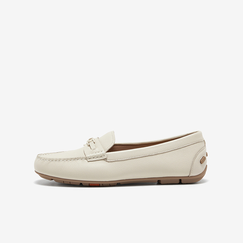 Bata乐福鞋女2025秋商场新款复古英伦风羊皮软底一脚蹬AE263CA5