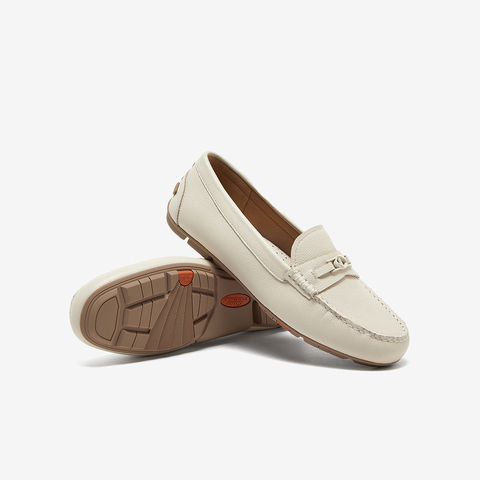 Bata乐福鞋女2025秋商场新款复古英伦风羊皮软底一脚蹬AE263CA5