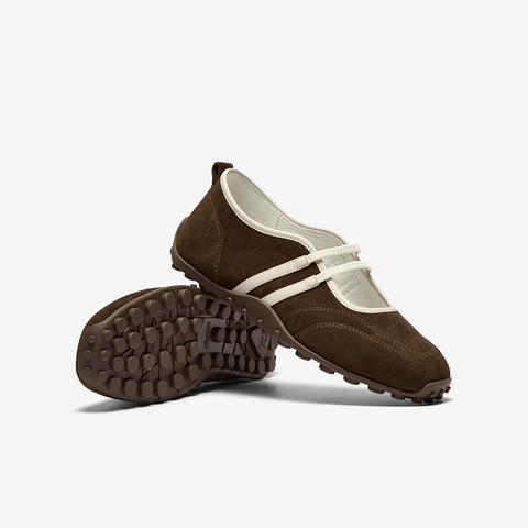 Bata休闲玛丽珍2025秋季商场新款羊皮舒适通勤豆豆底单鞋ABI04CQ5