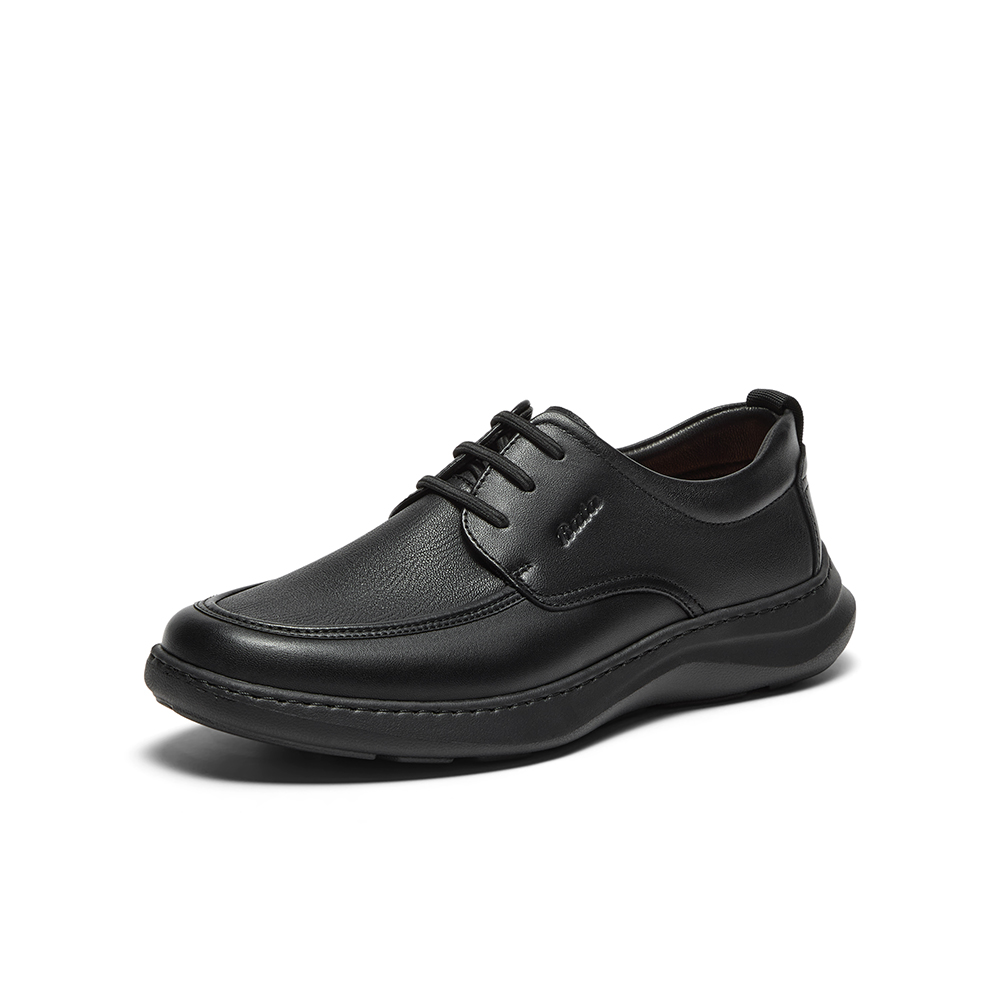 Bata休闲皮鞋男2025秋季商场新款羊皮通勤舒适商务皮鞋30582CM5