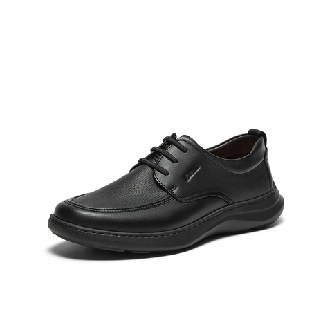 Bata休闲皮鞋男2025秋季商场新款羊皮通勤舒适商务皮鞋30582CM5