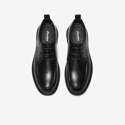 Bata商务正装鞋男2025秋季商场新款英伦牛皮德比鞋婚鞋71603CM5