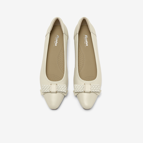 Bata浅口单鞋女2025秋商场新款羊皮粗跟通勤优雅软底单鞋6298DCQ5