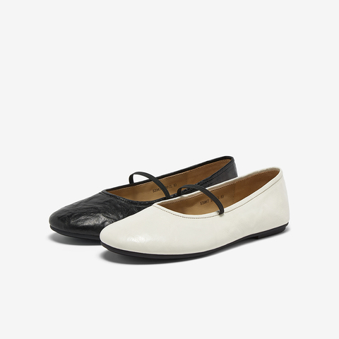 Bata羊皮书玛丽珍女2025秋商场新款百搭通勤浅口软底单鞋53967CQ5