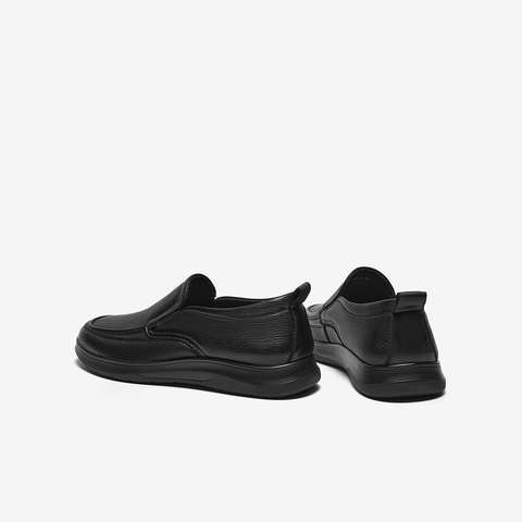 Bata乐福鞋男2025秋季商场英伦风通勤羊皮一脚蹬懒人鞋98107CM5