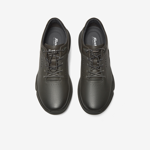 Bata休闲鞋男2025秋季商场新款厚底牛皮通勤透气运动鞋92C01CM5